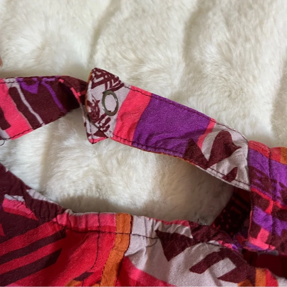 Old Navy 3T Girls Orange Purple Tribal Abstract Tunic Dress Spring Fall Casual